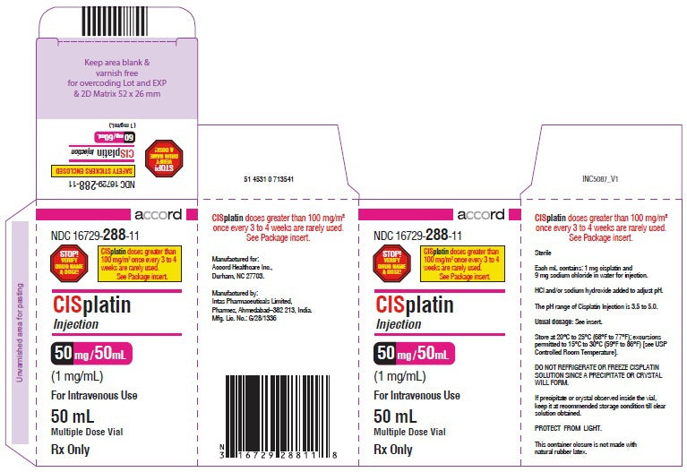 CISPLATIN 50MG MDV 5
