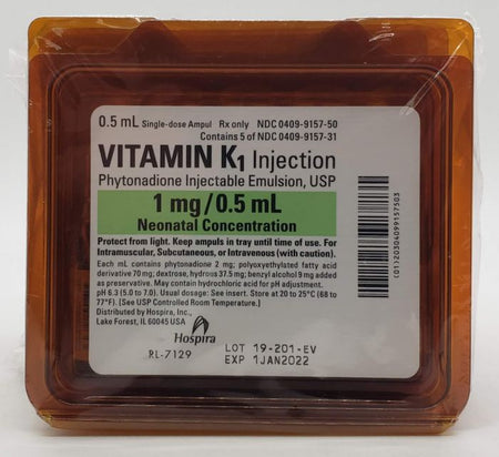 VIT K AMP 1MG 25X.5 
